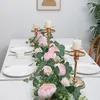 Kunstblumen Girlande - Eukalyptus/Rose - Produktbild-Vorschau 3