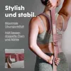 2x Vesta+ Yogagurt Weinrot 100% Baumwolle 2,5 m Metall Produktbild-Vorschau 3