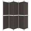 vidaXL 5-cz. Tkanina Paravent brązowy 250x220 cm Podgląd zdjęcia produktu 4