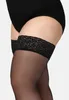 Bellivalini Damen halterlose Strümpfe mit Spitze Plus Size Produktbild-Vorschau 6