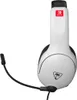 A white and black gaming headset with a microphone is shown against a white background. Anteprima dell’immagine prodotto