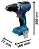 Bosch GSR 18V-65 Professional akumulátorová vrtačka 18 V 63 Náhled obrázku produktu 30