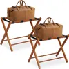 Relaxdays Kofferständer Holz, 2er Set, klappbare Produktbild-Vorschau 1