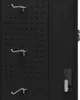 vidaXL Sattelschrank Schwarz 53x53x140 cm Stahl Produktbild-Vorschau 6