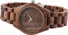 Excellanc Analog Damenuhr aus Holz in braun mit Produktbild-Vorschau 2