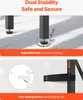 Close-up of furniture legs with adjustable feet and an anti-tipping device. Anteprima dell’immagine prodotto