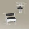 Gruppo panca ad angolo Livinity Tiberio Bianco 120 x 120 cm Anteprima dell’immagine prodotto 3