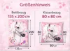 Renforcé Bettwäsche-Set 2 teilig 135x200cm Pferde Produktbild-Vorschau 3
