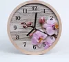 Holzuhr 20fi cm wanduhr - Orchidee Blumen Produktbild-Vorschau 1