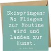 Mr. & Mrs. Panda Grußkarte Skispringen Kunstflug - Produktbild-Vorschau 1