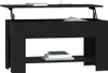 vidaXL Table basse noire 101x49x52 cm Bois composite Voir les images du produit 7
