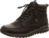 A black leather hiking boot is shown against a white background. Anteprima dell’immagine prodotto