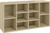 vidaXL Lavice na boty Sonoma dub 103x30x55 cm Materiál na Náhled obrázku produktu 1
