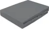 A folded grey fitted sheet on a white background. Náhled obrázku produktu