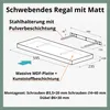 Wand-Regal in weiß matt 595 x 235 mm Produktbild-Vorschau 8