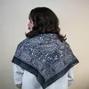 Baumwolltuch Indisches Muster 1 schwarz weiß Blumen weiß Produktbild-Vorschau 9