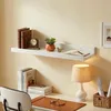Nástenná polica Relaxdays, VxŠxH: 5 x 60 x 15 cm, orechové Náhľad obrázku produktu 5