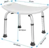 TWOLIIN Duschhocker Badhocker Höhenverstellbar 38 - 53cm Produktbild-Vorschau 7
