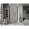 Mexen Lima Porte de douche pliante 100 cm, transparente, or Voir les images du produit 2
