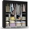 Stoffschrank 165x170x45 cm mit Kleiderstange Faltschrank Produktbild-Vorschau 1