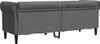 vidaXL Chesterfield-Sofa 3-Sitzer Dunkelgrau Stoff Produktbild-Vorschau 6