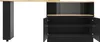 A black and wood-colored bar table with an open cabinet. Produktbild-Vorschau