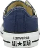 Close-up view of the heel of a blue Converse All Star sneaker. Produktbild-Vorschau