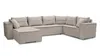 AX LIVING Canapé d'angle grand Lovere 314 cm - Canapé beige Voir les images du produit 1