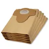 A stack of brown paper vacuum cleaner bags on a white background. Produktbild-Vorschau