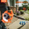 A person is holding an orange leaf blower on a sidewalk in front of a house. Anteprima dell’immagine prodotto