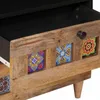 vidaXL Table de chevet Nature 50 x 33 x 62 cm Bois massif Voir les images du produit 6