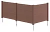COSTWAY 3-częściowe ogrodzenie ogrodowe 122 x 95 cm, Podgląd zdjęcia produktu 1
