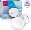 A product shot of Lovi disposable nursing pads in their packaging, with some pads shown outside the box. Produktbild-Vorschau