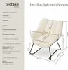 tectake® Sessel Kjeld gepolstert, mit Bouclé-Bezug 73 x 72 Produktbild-Vorschau 6