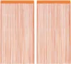 vidaXL String závesy 2 ks. Oranžové 140x250 cm Náhľad obrázku produktu 1