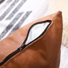 2er Set Kunstleder Zierkissenbezüge für Sofa für Produktbild-Vorschau 2