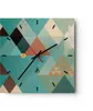 Wanduhr - Quadrat - Glasuhr - Abstraktion modern - 40x40cm Produktbild-Vorschau 1