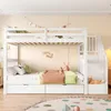 Sweiko 90x200cm Etagenbett, Treppenregal, ausgestattet mit Produktbild-Vorschau 2