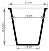 Accessoires pour bacs à plantes VIVANNO - Insert rond en Voir les images du produit 4