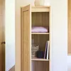 sweeek - Kleiderschrank mit Rattan-Geflecht und Holzdekor, Produktbild-Vorschau 6