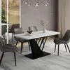 tavolo da pranzo allungabile Vicco Fenaro Bianco/nero 120 x Anteprima dell’immagine prodotto 3