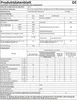 A product data sheet with technical specifications and energy efficiency information for a refrigerator. Produktbild-Vorschau