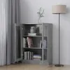 vidaXL Vitrína Concrete Grey 82,5x30,5x115 cm Drevo Náhľad obrázku produktu 3