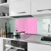 Küchenrückwand Spritzschutz Glas mit Motiv Rosa Hintergrund Produktbild-Vorschau 2