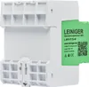 A white electrical surge protector with a green label. Produktbild-Vorschau