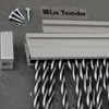 Türvorhang "Riva 3" 90 x 210 cm silber/schwarz Produktbild-Vorschau 13