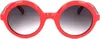 Stylische Damen-Sonnenbrille mit roten Kontrastdetails und Produktbild-Vorschau 5
