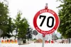 Geburtstagsschild 70 | Verkehrsschild Qualität | Ø600 | 2mm Produktbild-Vorschau 2