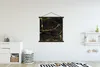 MuchoWow® Textilposter Marmor - Gold - Schwarz - Produktbild-Vorschau 2