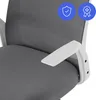 Close-up of an office chair armrest and seat. Podgląd zdjęcia produktu